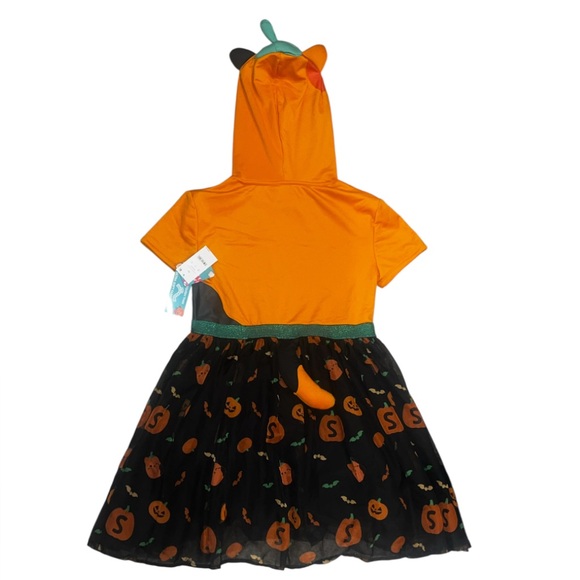 Squishmallows Kids Pumpkin Hooded Dress W/ Tail Cosplay/ Halloween/ Dress Up NWT - Picture 3 of 14